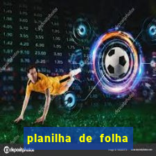 planilha de folha de pagamento